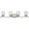 Progress Lighting Riley Collection Brushed Nickel Four-Light Bath P300279-009 - alternate 1